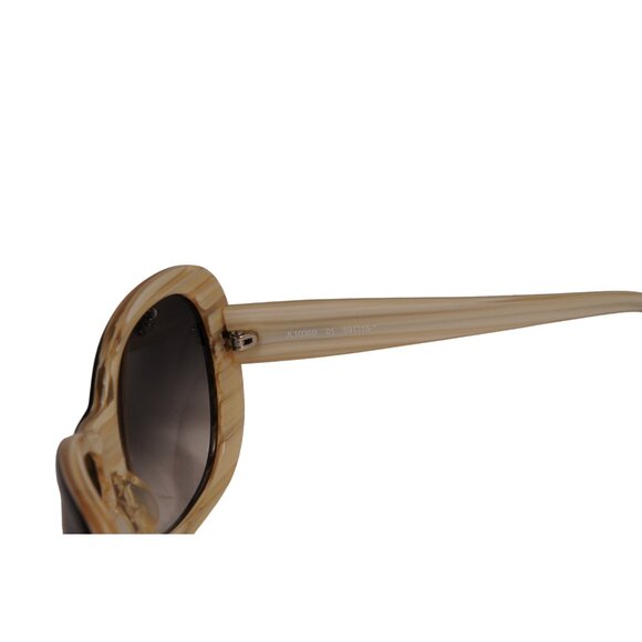 Judith Leiber Womens JL1036B Sunglasses Black Beige Butterfly Glasses y2k Round main image 10